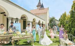 山梨のリゾートウエディング写真事例「サドヤシャトードプロヴァンス」