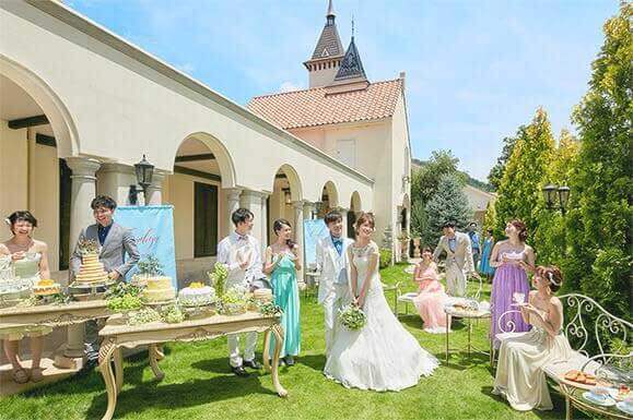 山梨のリゾートウエディング写真事例「サドヤシャトードプロヴァンス」3